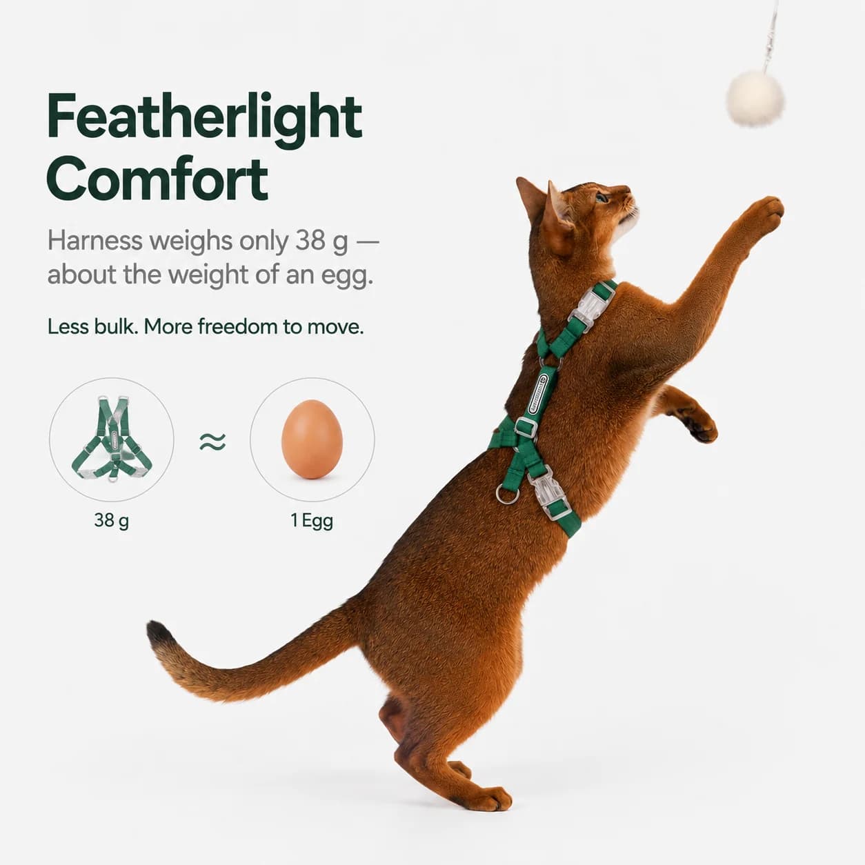 Escape-Proof Cat Harness & Leash Set feature 3
