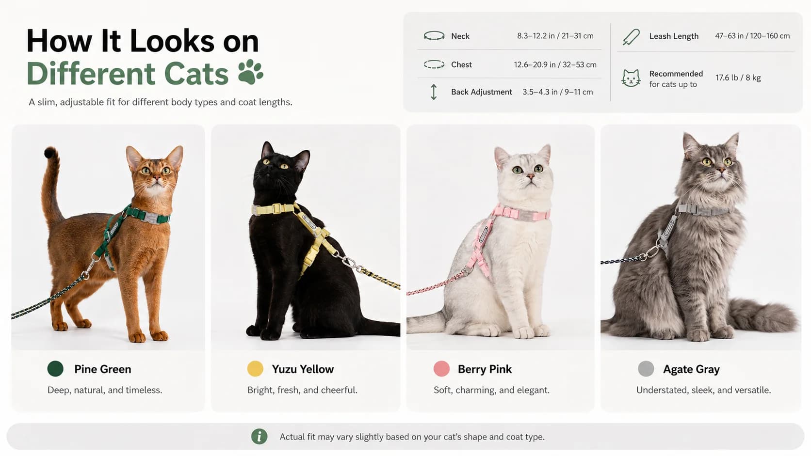 Escape-Proof Cat Harness & Leash Set detail 3